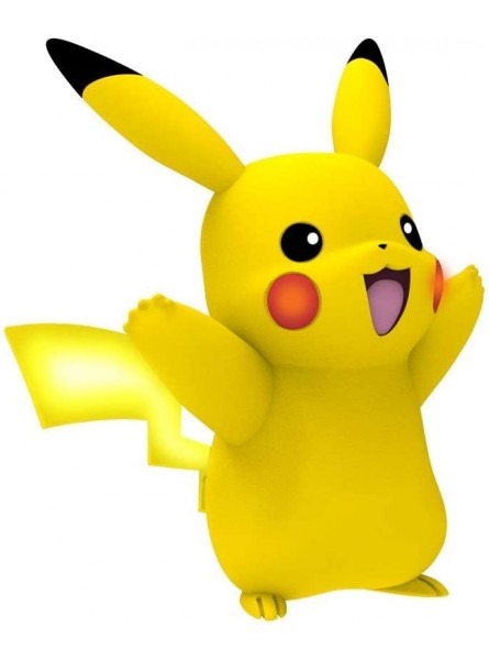 Pokémon Pikachu ca. 10 cm groß interaktiv reagiert auf Berührung und bewegt Arme und Ohren mit Entdeckungs- und Trainingsmodus - B07HYWVLK7
