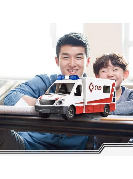 Latotoa RC Krankenwagen Modell Spielzeug 1:18 Krankenhaus Rettungs Krankenwagen Spielzeug Notfall Fahrzeug Modell 2,4 GHz Hohe Simulation Krankenwagen Wiederaufladbare Fernbedienung Fahrzeug Für Kind - B09PZ72138