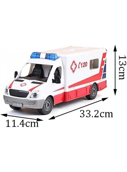 WANIYA1 Groß Rc Auto-Ambulanz 2.4GHz Wireless elektrische Fernbedienung Ambulanz Rettungs-Notfallfahrzeug 1:20 Notfallrettungsfernbedienung Auto mit Licht- und Tonspielzeug Size : 2 Battery Packs - B09NGH7916