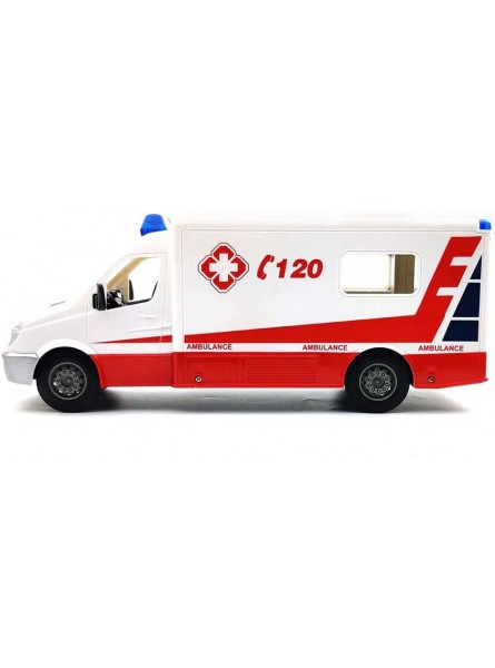 WZRYBHSD 1:20 RC Krankenwagen Ferngesteuertes Rettungsfahrzeug Offroad-RC-Trucks Krankenwagenspielzeug mit Licht und Sound für Coole Gadgets Geschenke Jungen und Mädchen - B09RZV68TD