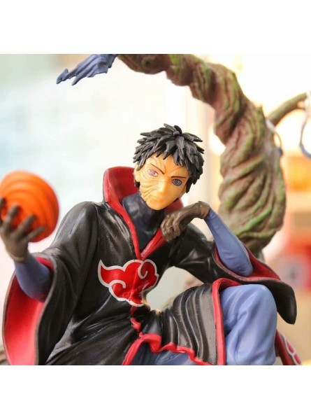 Naruto Akatsuki Uchiha Obito Tobi Figur PVC Statue Modell Cartoon Dekoration Ornamente Charaktere Sammlung Anime Fans Geschenke Spielzeug - B092SCBVQD
