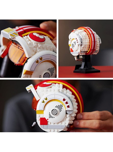LEGO 75327 Star Wars Helm von Luke Skywalker Rot Fünf Modell & 75322 Star Wars at-ST auf Hoth mit Figuren von Chewbacca und Droide Sammelspielzeug aus Das Imperium schlägt zurück - B09ZQFK2Z7