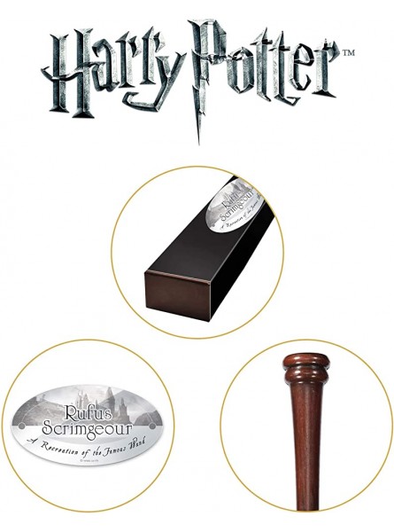 The Noble Collection Rufus Scrimgeour Character Wand 15in 38cm Wizarding World Wand with Name Tag Harry Potter Film Set Movie Props Wands - B004CYMVB6