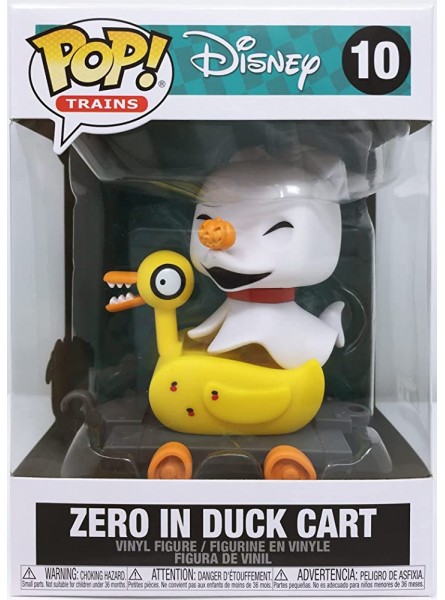 Funko 50633 POP Disney: Nightmare Before Christmas Train-Zero in Duck Cart Sammelbares Spielzeug Mehrfarben - B084HZRS7H