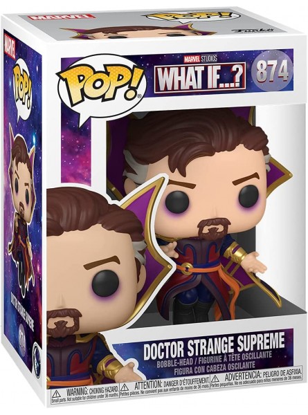 Funko 55815 POP Marvel: What If – Doctor Strange Supreme - B08MQLW984