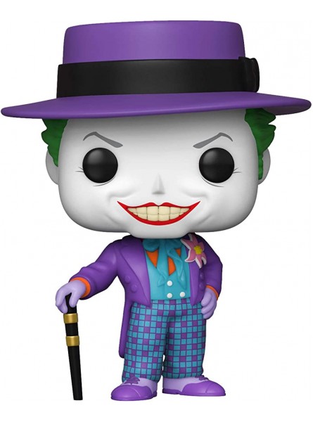 POP! Heroes:Batman 1989 -Joker w Hat. Chase!! This POP! Figure Comes with a 1 in 6 Chance of Receiving The Special Addition Alternative Rare Chase Version - B07ZZP1Q57