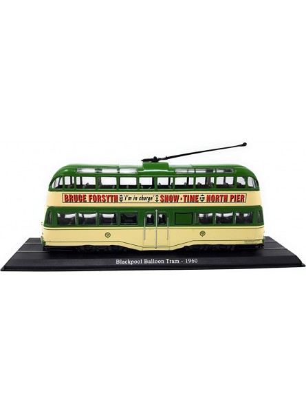 Atlas Straßenbahn Blackpool Ballon Tram 1960 Standmodell ohne Funktion Miniaturmodell Metall 1:76 - B08M434ZVV