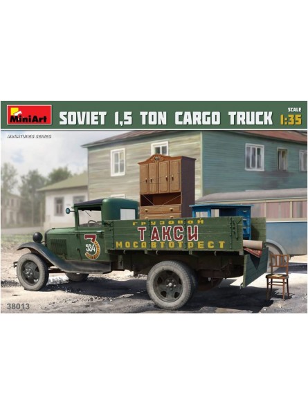 MiniArt 38013 Modellbausatz Soviet 1.5 ton Cargo Truck - B075JJDZN1