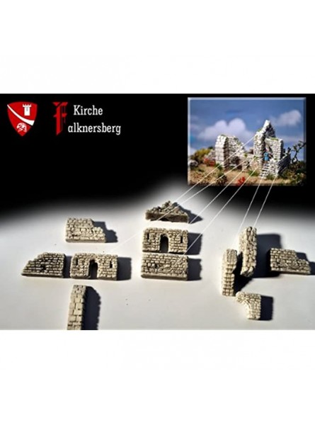 Burg-Kapelle Falknersberg Bausatz Spur N - B0057MXXVO