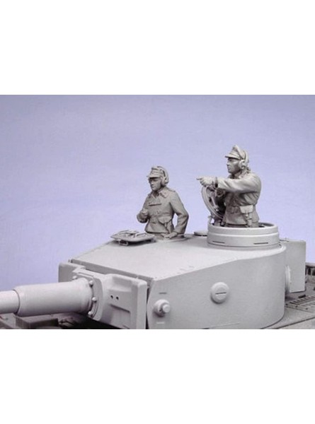 weizhang 1 35 WWII Deutscher Panzersoldat Resin Soldat Modellbausatz 2 Personen kein Panzer unbemalt Selbstmontage Druckguss Miniaturbausatz-N39X81 - B09JWZ1D81