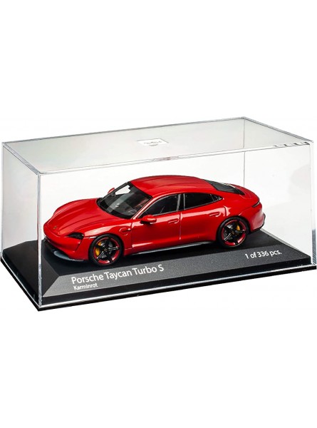 Porsche Taycan Turbo S Limousine Rot Ab 2019 1 43 Minichamps Modell Auto mit individiuellem Wunschkennzeichen - B08TV1G35M