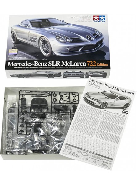 TAMIYA 1:24 Mercedes Benz SLR722 McLaren 2006 Plastikbausatz Autobausatz Modellbau originalgetreue Nachbildung detaillierter Bausatz Basteln Hobby Zusammenbauen - B0037OS7ME