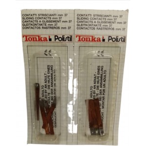 Tonka Polistil 2 x Packung Gleitkontakte mm 37 Ersatzteile Kupfer für elektrische Piste CADA Packung 4 Stück - B097C4MFXP