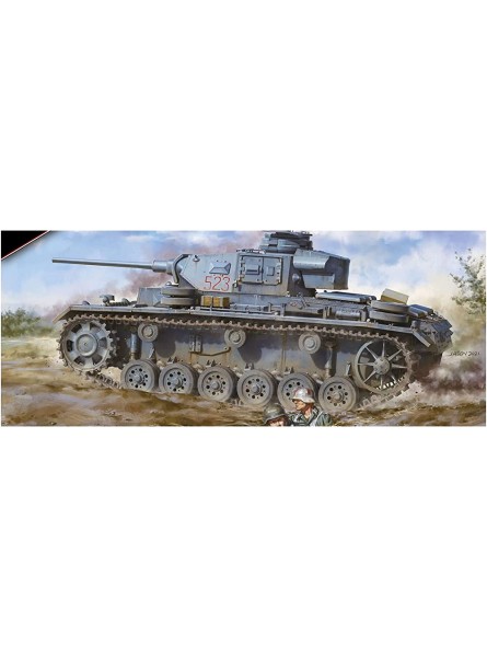 Das Werk DW16002 Panzer III Ausf.J 3in1 Maßstab 1:16 Modellbau - B09QCV23DD