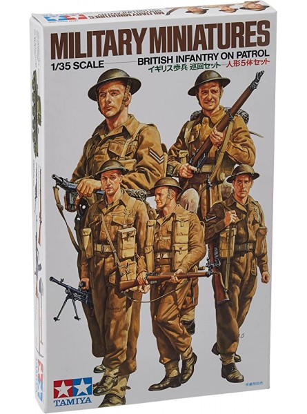 TAMIYA 300035223 1:35 WWII Figuren-Set Britische Infanterie Patrol 5 Soldaten - B000LFWKXY