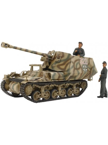 TAMIYA 35370-000 1:35 Deutscher Sd.Kfz.135 Marder I Jagdpanzer Modellbausatz Plastikbausatz Bausatz zum Zusammenbauen detaillierte Nachbildung unlackiert - B0043ROGLK
