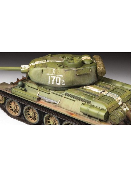 ZVEZDA 500783687 1:35 T-34 85 Soviet medium tank Modellbau Bausatz Standmodellbau Hobby Basteln Plastikbausatz - B07CHBQ55V