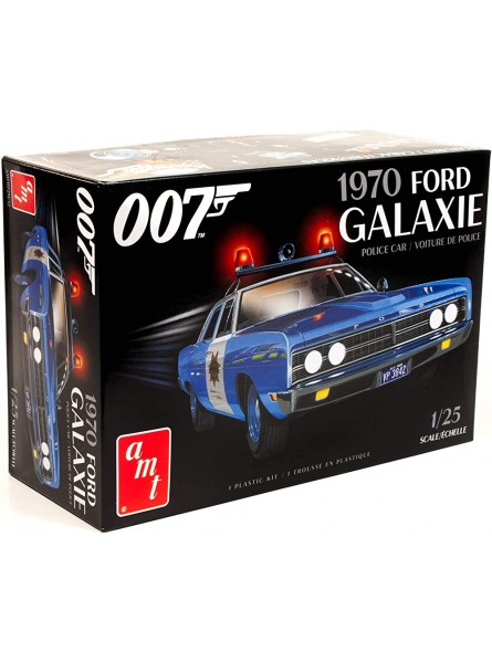 1970 Ford Galaxie Police James Bond 007 Diamonds Are Forever 1:25 AMT Model Kit Bausatz AMT1172 - B086RYDV5J