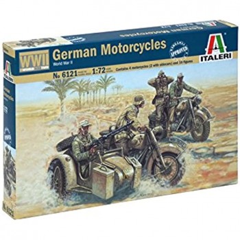 Italeri 510006121 1:72 WWII Deutsche Motorräder - B001AIYY4O