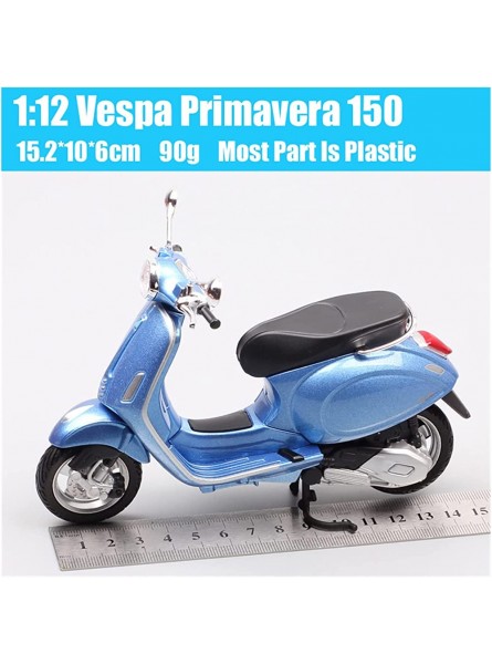 YUANMAN Geeignet für 1 12 Vespa Primavera 150 Druckgusslegierung Motorradmodell Spielzeugsammlung Motorradmodell aus Druckguss Farbe : Taglia unica - B0BMGC6B5R