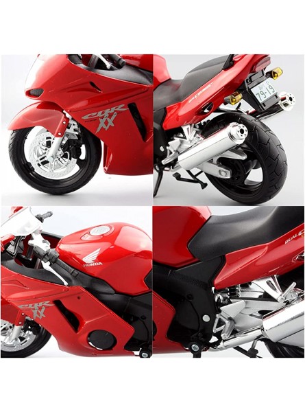 YUANMAN Passend Für 1 12 Honda CBR 1100XX Druckgusslegierung Motorrad Racing Modell Spielzeugsammlung Motorradmodell aus Druckguss Farbe : Rot - B0BMLPXZ2P