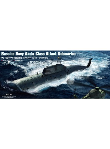 Hobby Boss 83525 Modellbausatz Russian Navy SSN Akula Submarine - B00EP5VWVM