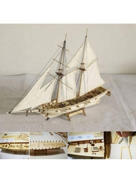Holzschiff Modelle DIY Schiffsmodell Kit Schiffbausatz Segelschiff Modellbausatz holz Schiff Bausatz Flaggschiff Holzmodell Spielzeug - B0828WQBYD