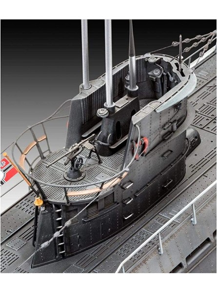 Revell RV05166 05166 U-Boot German Submarine Type IX C U67 U154 Schiffsmodellbausatz 1,72 1,06 m originalgetreuer Modellbausatz für Fortgeschrittene unlackiert 1 72 - B07JND5HDW