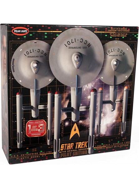 Polar Lights Star Trek TOS U.S.S. Enterprise w Pilot Edition Teile Maßstab 1:350 - B099NTS9DQ