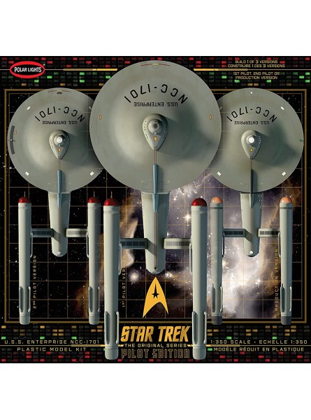 Polar Lights Star Trek TOS U.S.S. Enterprise w Pilot Edition Teile Maßstab 1:350 - B099NTS9DQ