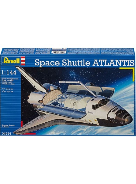 Revell Revell 04544 Modellbausatz Flugzeug 1:144 Space Shuttle Atlantis im Maßstab 1:144 Level 4 originalgetreue Nachbildung mit vielen Details Raumfahrt Weltraum 04544 - B00G7G3Y6I