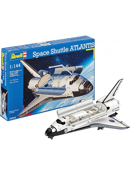 Revell Revell_04544 Modellbausatz Flugzeug 1:144 Space Shuttle Atlantis im Maßstab 1:144 Level 4 originalgetreue Nachbildung mit vielen Details Raumfahrt Weltraum 04544 - B00G7G3Y6I