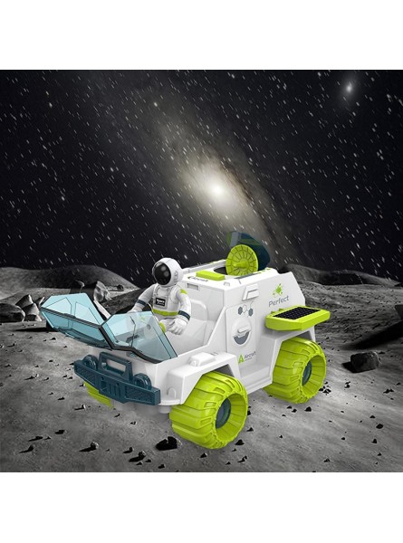 Zceplem Raumschiff Spielzeug 180 ° Drehung Weltraumspielzeug für Kinder Weltraumspielzeug für Kinder von 1 bis 5 Jahren Ton- und Lichtrakete Spielzeug Raumstation Space Rover Venture Space - B0BM64P8BB