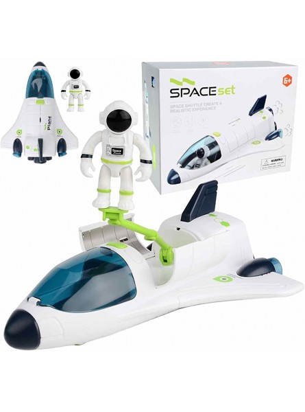 ZIYANG Space-Shuttle-Spielzeug ABS Geschmackloses Weltraumspielzeug für Kinder Raumschiff-Raketenspielzeug mit Lichtern Geräuschen und Batterie für Klassenzimmerpreise Strumpffüller - B0BMDQYY3J