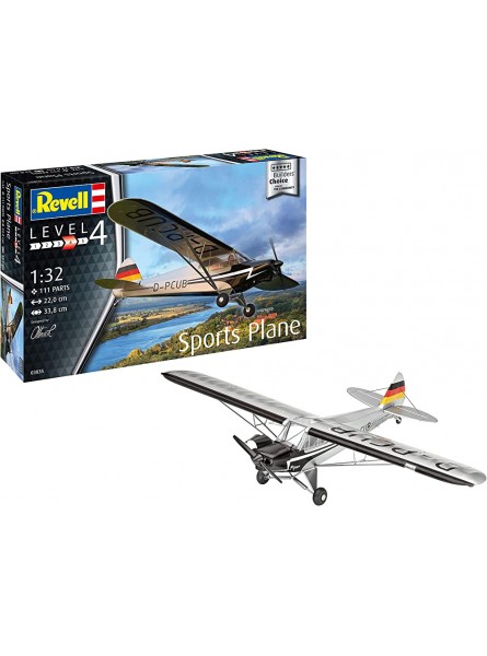 Revell 03835 Sports Plane Builder's Choice originalgetreuer Modellbausatz für Fortgeschrittene unlackiert - B0943D9Y2K