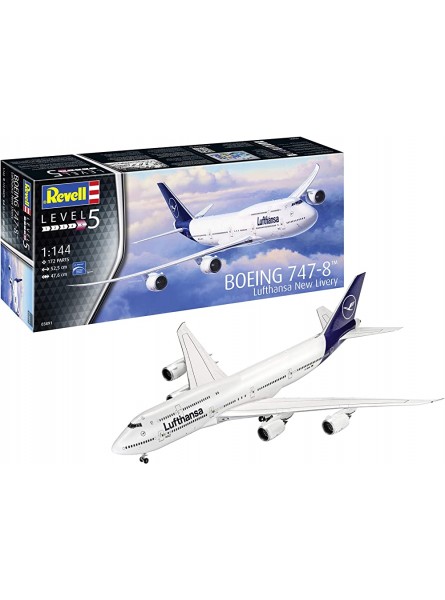 Revell 3891 Other License 03891 Boeing 747-8 Lufthansa New Livery Flugmodell Bausatz 1:144 - B07DFS286Y