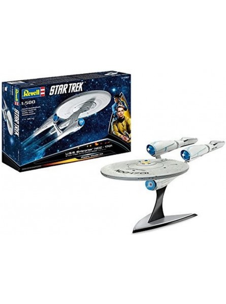 Revell Modellbausatz Star Trek U.S.S. Enterprise NCC-1701 im Maßstab 1:500 Star Trek Into Darkness Level 4 originalgetreue Nachbildung mit vielen Details 04882 0.3888888888888889 - B00BECI42Y
