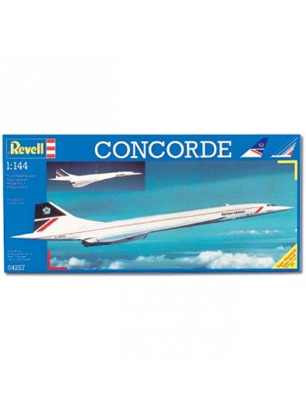 Revell RV04257 Modellbausatz Flugzeug 1:144 Concorde "British Airways" im Maßstab 1:144 Level 3 originalgetreue Nachbildung mit vielen Details Zivilflugzeug Passagierflugzeug 04257 - B00029D04M