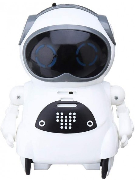 KIKIRon Roboter Spielzeug Kleinkind Elektronische Gehen intelligente Roboter-Tanzmusik-Kind-pädagogisches Baby-Spielzeug Farbe : Weiß Größe : 6.5x5x8.5cm - B085PPNMNX