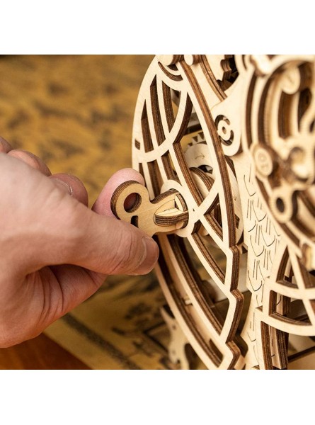 Think Gizmos TG902-3D Holzpuzzle Eulenuhr mit Countdown-Timer Mechanischer Bausatz Bauen Sie Ihre eigene Uhr für Jugendliche und Erwachsene - B09JC9QTCQ