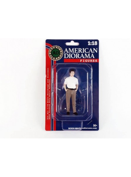 American Diorama 76308 Miniaturauto weiß - B09W4L284S