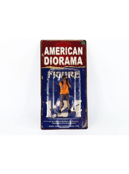 American Diorama 76394 Miniaturauto Orange Braun - B09LG6X9FD