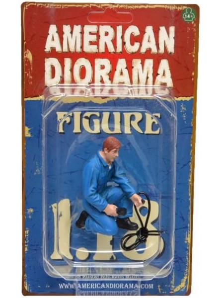 American Diorama 77446 Miniaturauto aus der Kollektion Blau - B06X6N9BSK