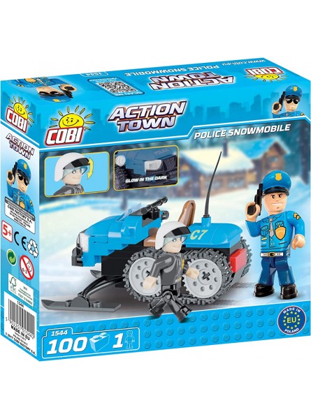 COBI COBI-1544 Action Town Police Snowmobile 100 Pcs Toys verschieden - B077BHQ2C3
