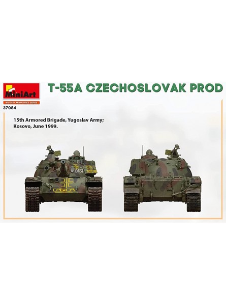 Miniart MIN37084 1:35-T-55A Czechoslavak Prod - B08M76HJP5