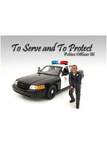 Police Officer #3 Figur Polizei Modell 1:18 American Diorama AD-24013 - B01DZLZ9WO