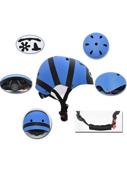 Jia Hu 7 verstellbare Helme für Jugendliche Kinder Kleinkinder Schutzausrüstung mit Ellenbogen- Knie- und Handgelenkschützern - B08KSSWFK4