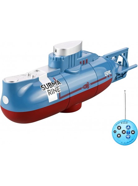 BIOSA RC ferngesteuertes Mini U-Boot RC Schiff mit drahtloses Fernbedienung 6 Kanäle Schiffsmodell RC U-Boot Tauchboot Elektrisches Spielzeug für Erwachsene Kinder ab 5 - B0B53KVQST