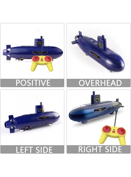 KAIKEA Fernbedienung U-Boot RC U-Boot Modell Wiederaufladbare RC Boot Wasserdicht Tauchen Für Aquarium Wasserwanne Sicheres Spielzeug Für Kleinkinder Kinder - B09LCBP1MY