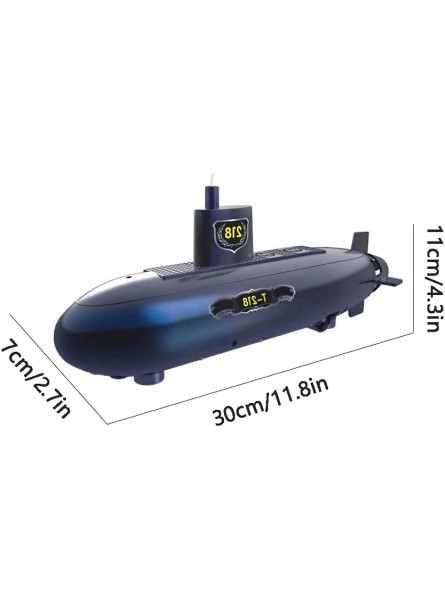KAIKEA Fernbedienung U-Boot RC U-Boot Modell Wiederaufladbare RC Boot Wasserdicht Tauchen Für Aquarium Wasserwanne Sicheres Spielzeug Für Kleinkinder Kinder - B09LCBP1MY